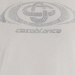 T-shirt con logo in bianco Casablanca - donna 