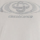 T-shirt con logo in bianco Casablanca - donna 