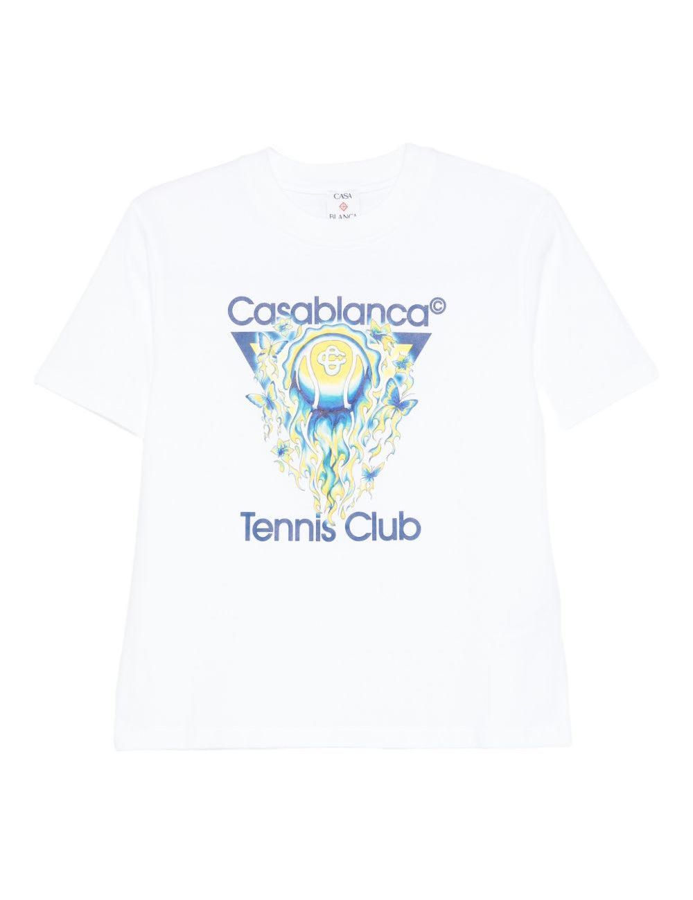 T-shirt a maniche corte con stampa grafica in bainco Casablanca - donna 