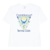 T-shirt a maniche corte con stampa grafica in bainco Casablanca - donna 