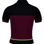 Polo con dettaglio a righe in borgogna Casablanca - donna 