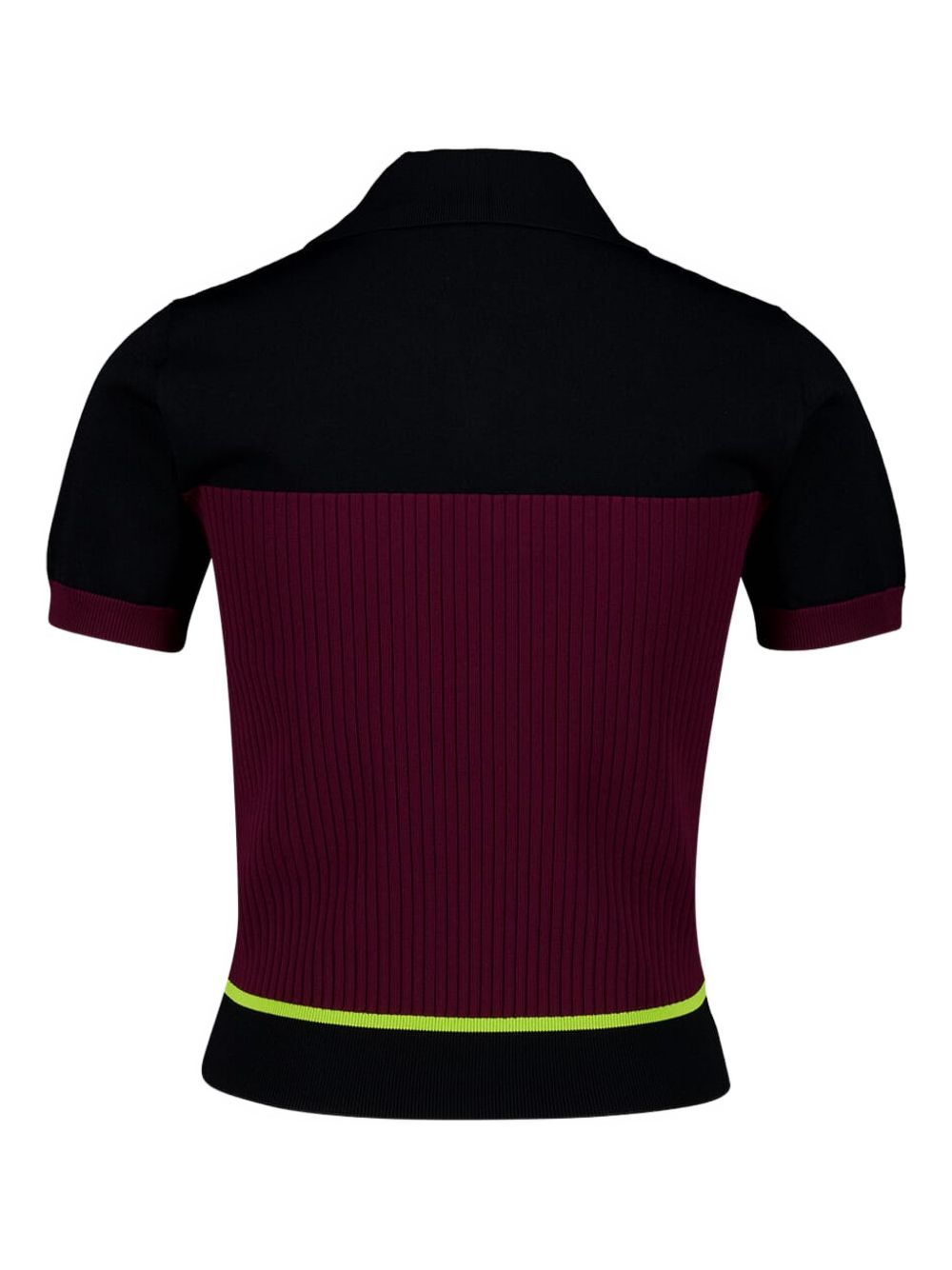 Polo con dettaglio a righe in borgogna Casablanca - donna 