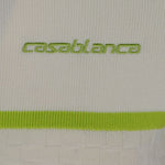Polo a righe con zip in bianco Casablanca - donna 