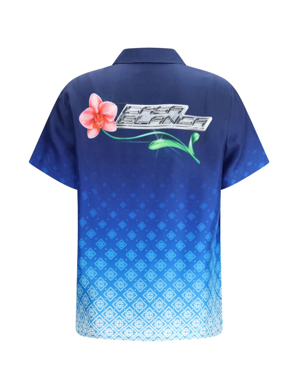 Camicia con stampa monogram in blu Casablanca - donna 