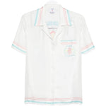 Camicia con stampasul retro in bianco Casablanca - donna 