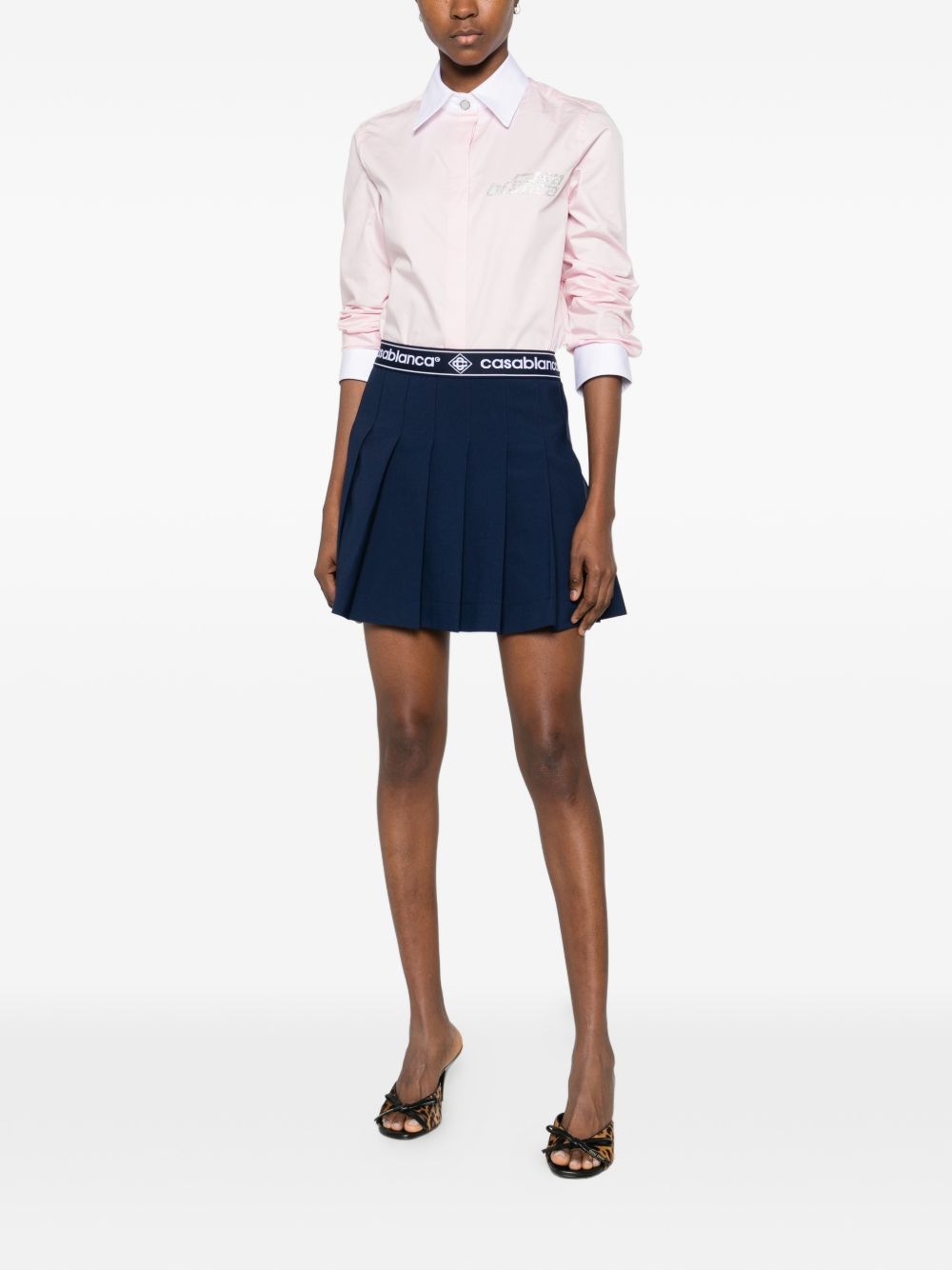 Camicia a maniche lunghe in rosa Casablanca - donna 