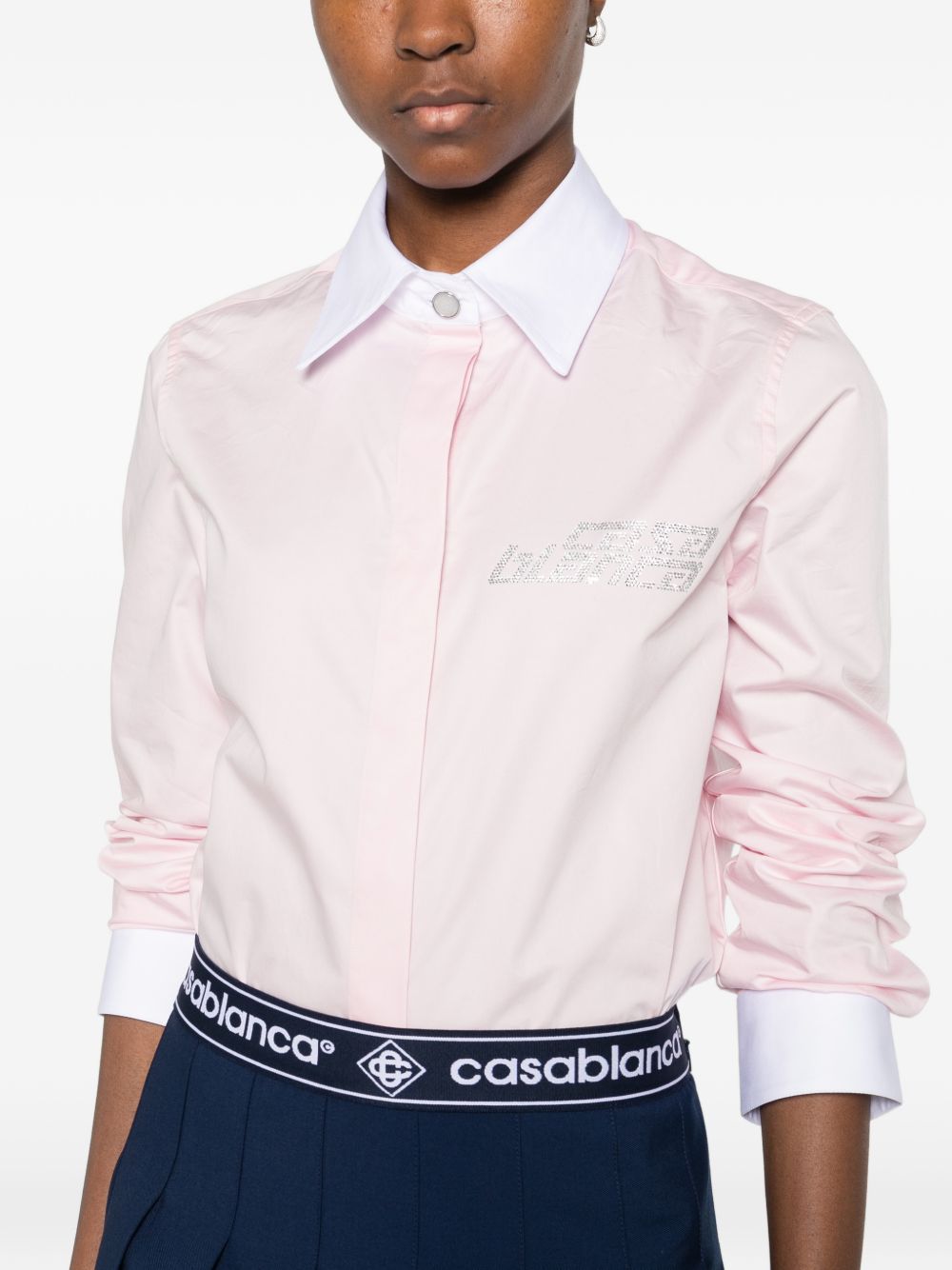 Camicia a maniche lunghe in rosa Casablanca - donna 
