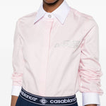 Camicia a maniche lunghe in rosa Casablanca - donna 