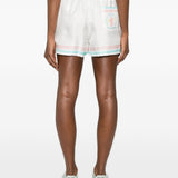 Pantaloncini con finiture a righe in bianco Casablanca - donna 