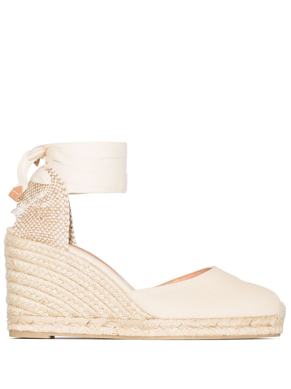 Espadrillas con zeppa in tela Carina in avorio Castañer - donna 