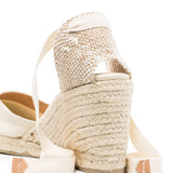 Espadrillas con zeppa in tela Carina in avorio Castañer - donna 