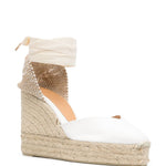 Espadrilles Chiara con zeppa in bianco Castañer - donna 