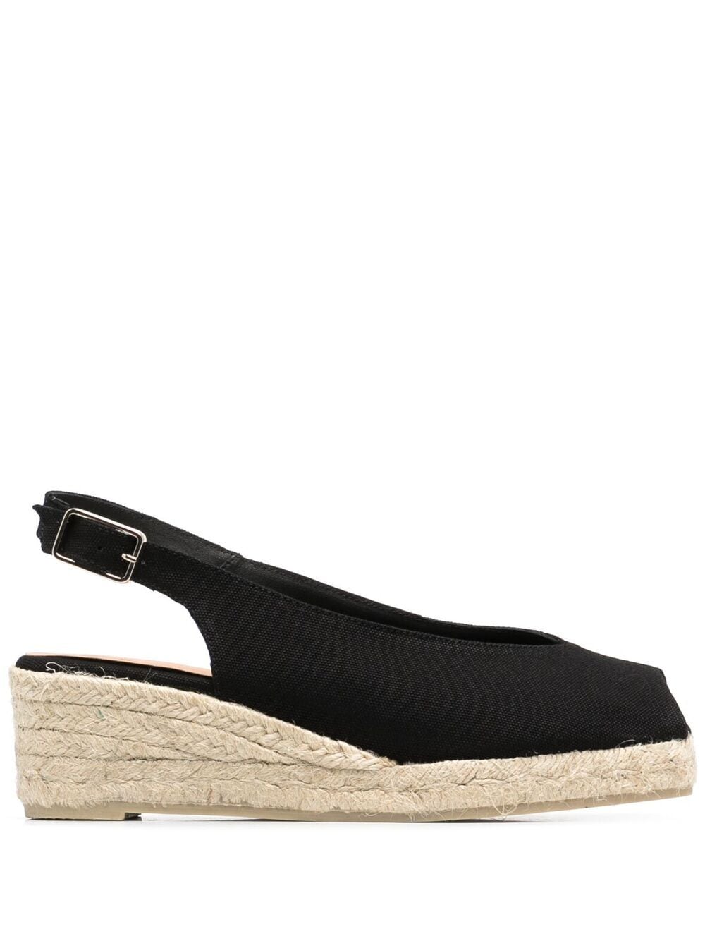 Sandali con zeppa in nero - donna 