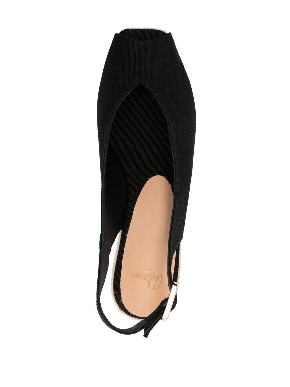 Sandali con zeppa in nero - donna 