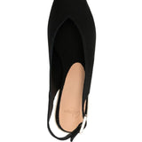Sandali con zeppa in nero - donna 