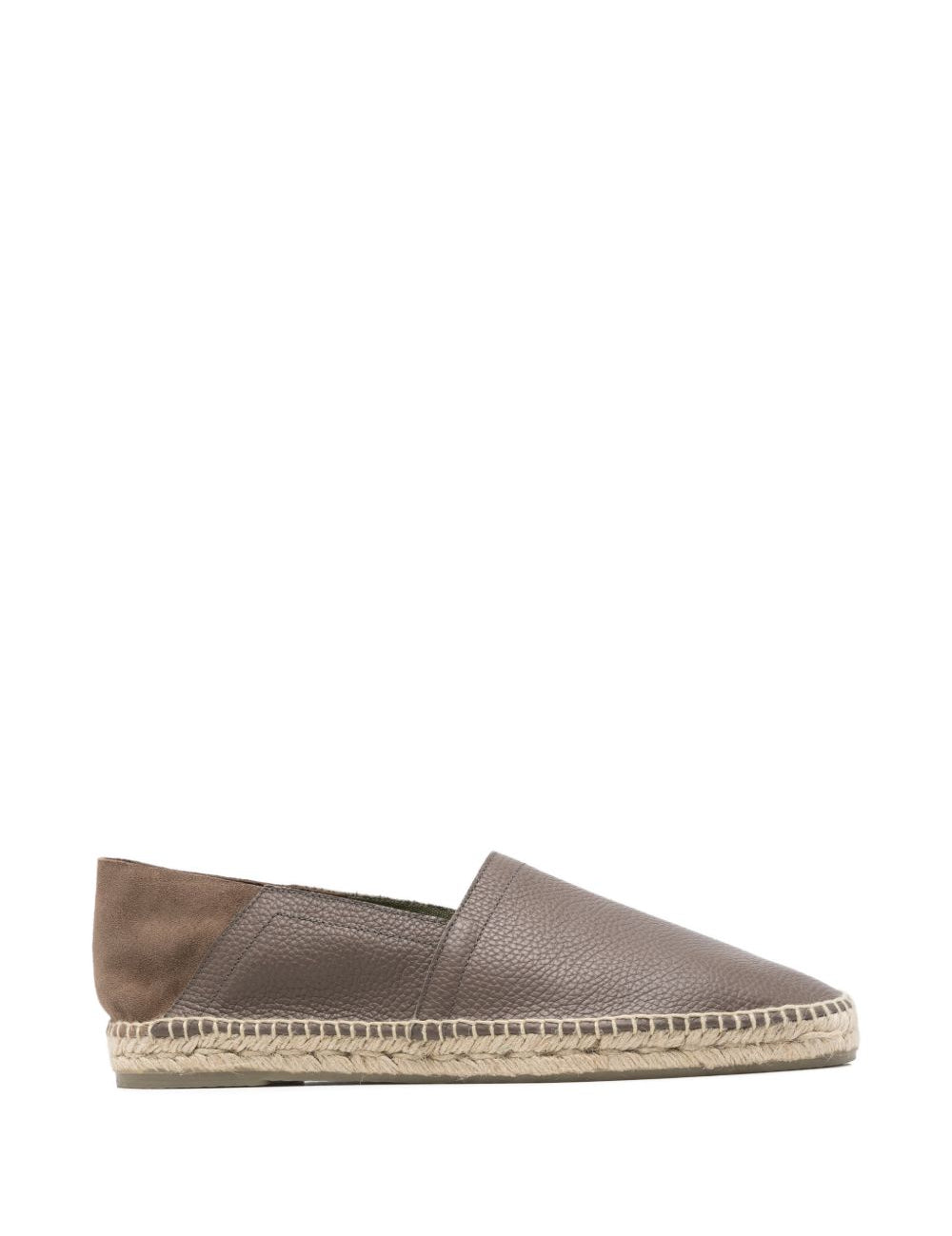 Espadrilles polo in pelle in grigio Castañer - uomo 