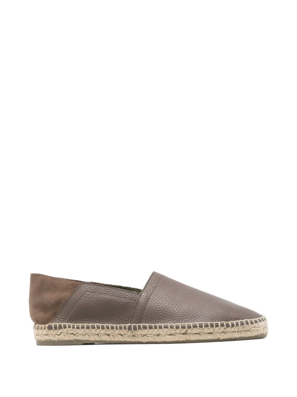 Espadrilles polo in pelle in grigio Castañer - uomo 