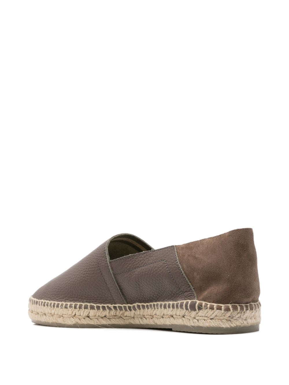 Espadrilles polo in pelle in grigio Castañer - uomo 