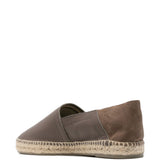Espadrilles polo in pelle in grigio Castañer - uomo 