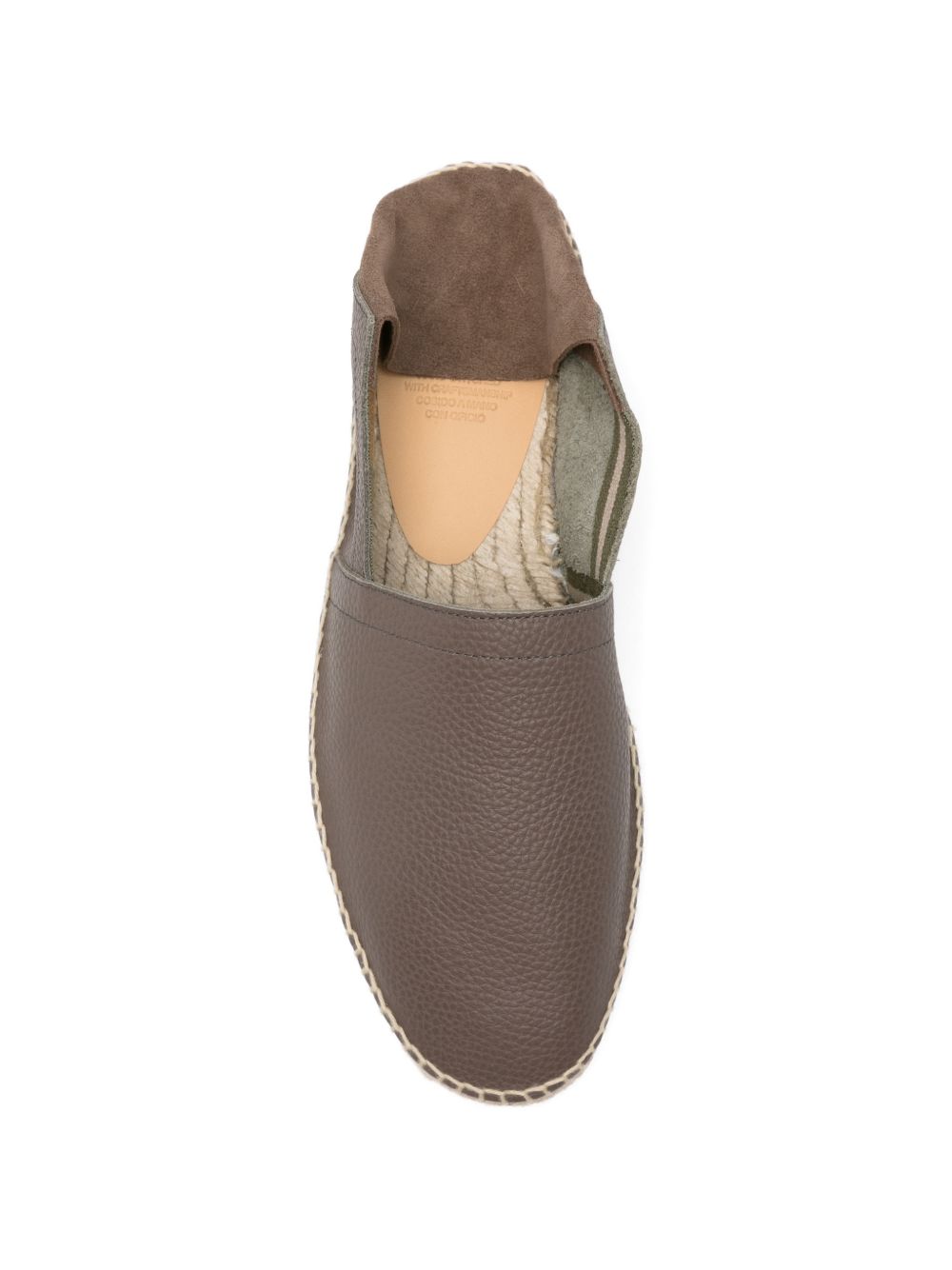 Espadrilles polo in pelle in grigio Castañer - uomo 