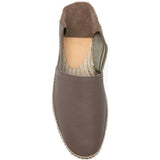Espadrilles polo in pelle in grigio Castañer - uomo 