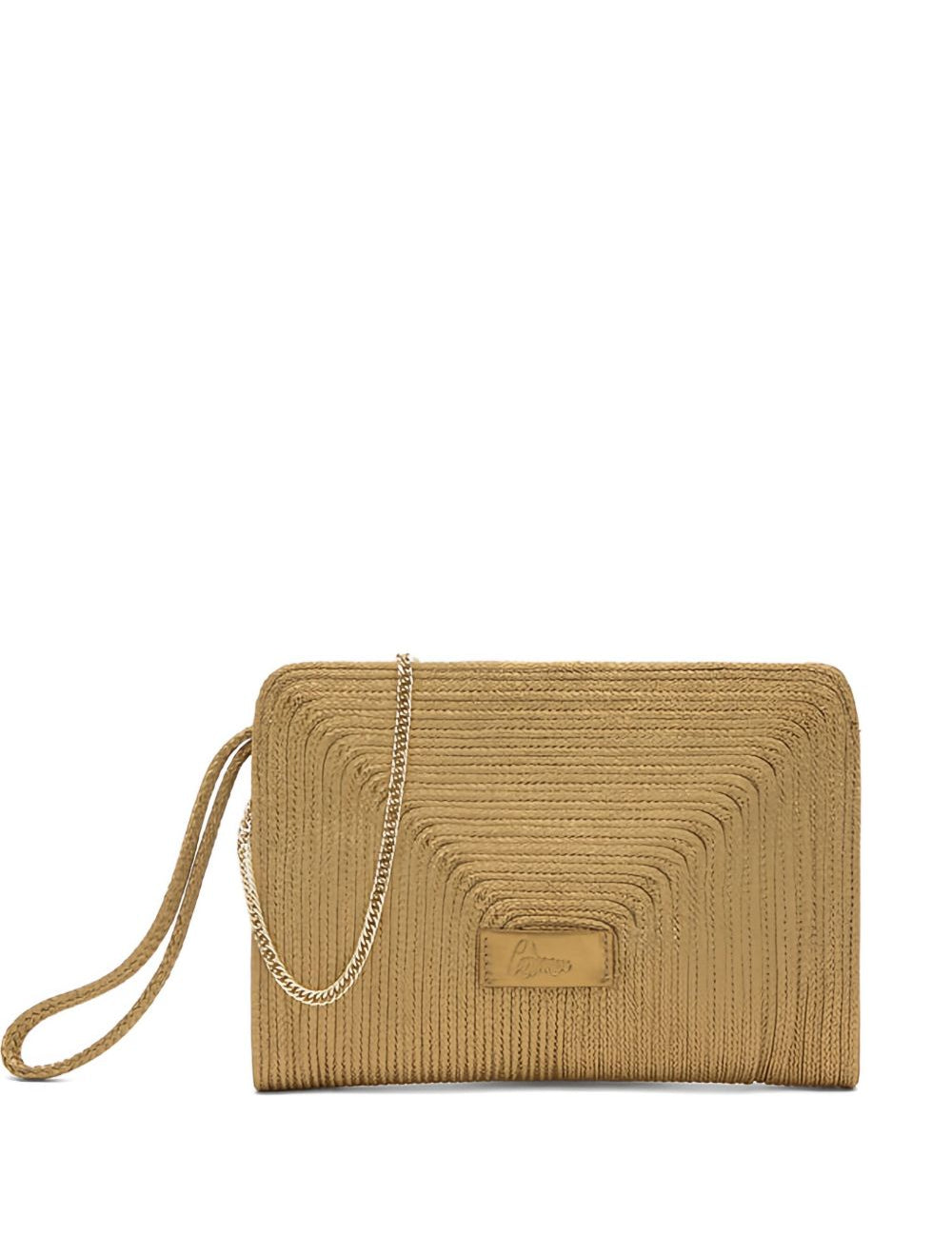 Clutch intrecciato bali in oro Castañer - donna 