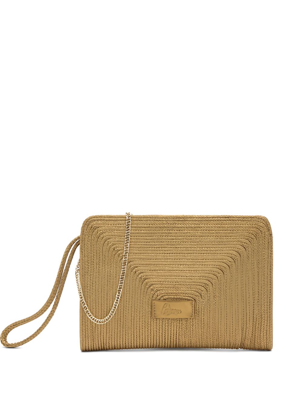 Clutch intrecciato bali in oro Castañer - donna 