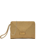 Clutch intrecciato bali in oro Castañer - donna 