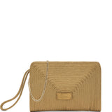 Clutch intrecciato bali in oro Castañer - donna 