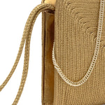 Clutch intrecciato bali in oro Castañer - donna 