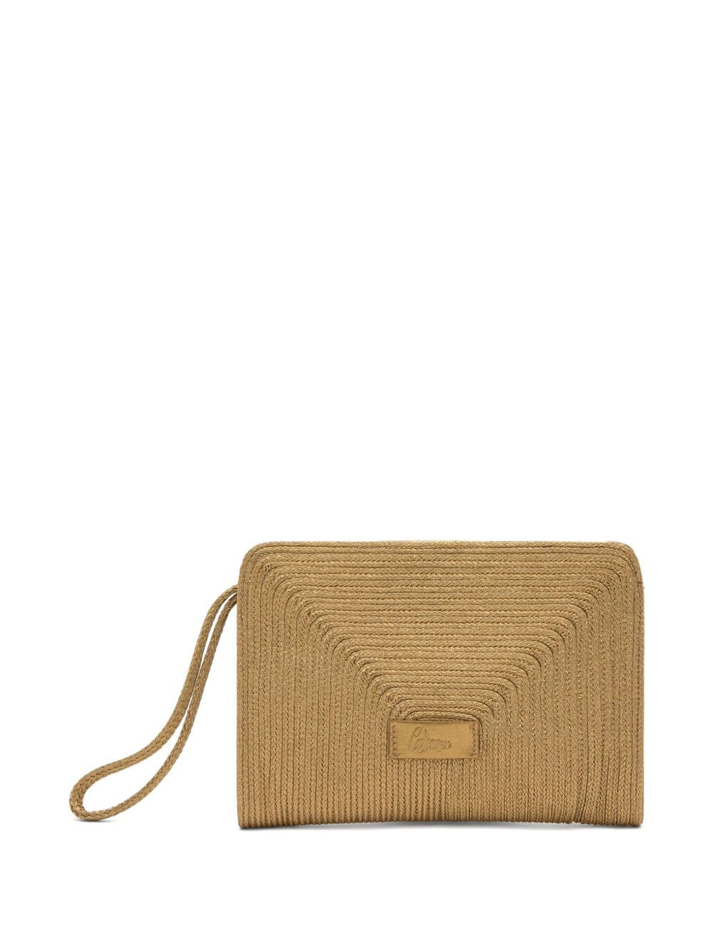 Clutch intrecciato bali in oro Castañer - donna 