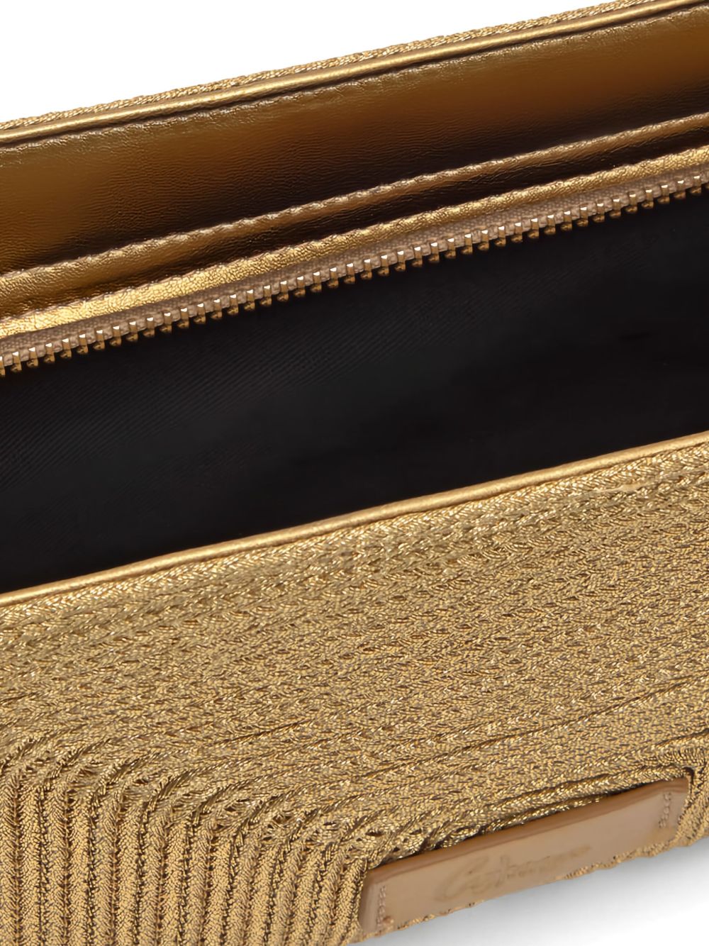 Clutch intrecciato bali in oro Castañer - donna 