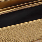 Clutch intrecciato bali in oro Castañer - donna 