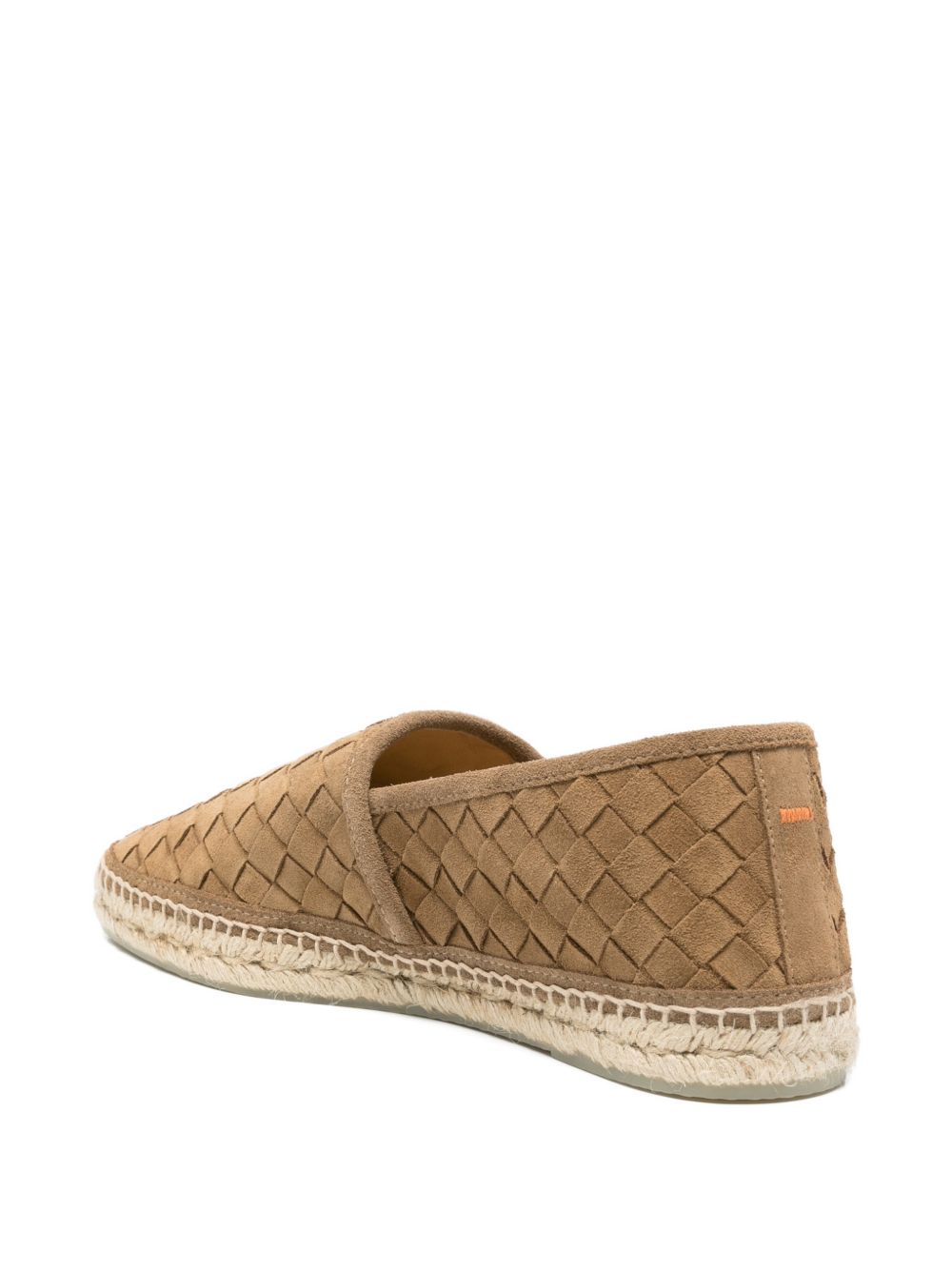 Espadrillas con motivo intrecciato in marrone Castañer - uomo 