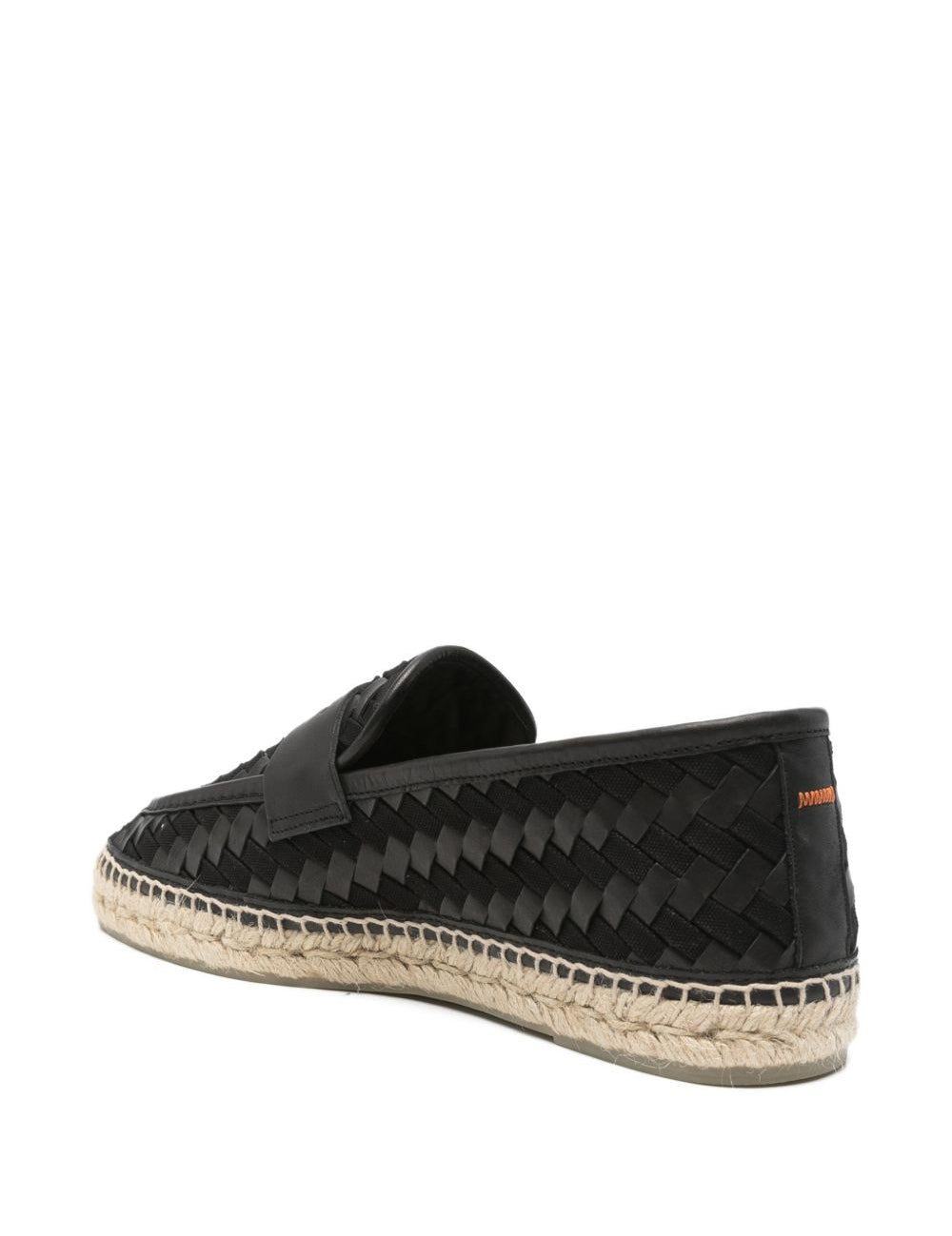 Espadrilles intrecciate a forma di penny in nero Castañer - uomo 