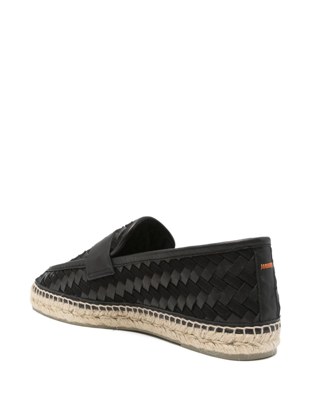 Espadrilles intrecciate a forma di penny in nero Castañer - uomo 