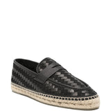 Espadrilles intrecciate a forma di penny in nero Castañer - uomo 