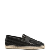 Espadrilles intrecciate a forma di penny in nero Castañer - uomo 