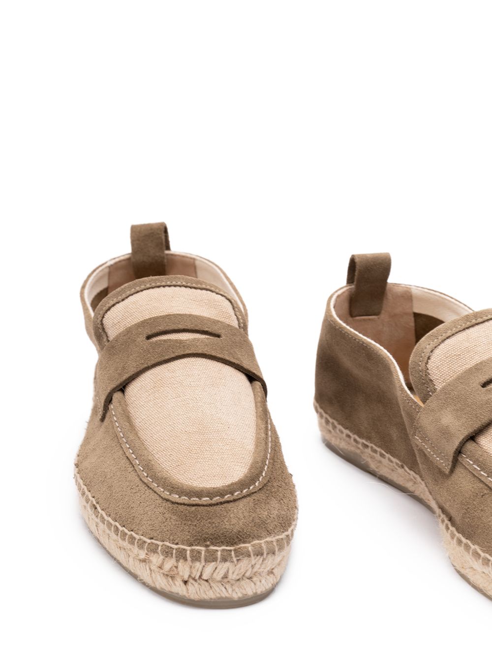 Espadrilles Nobu in verde e beige Castañer - uomo 
