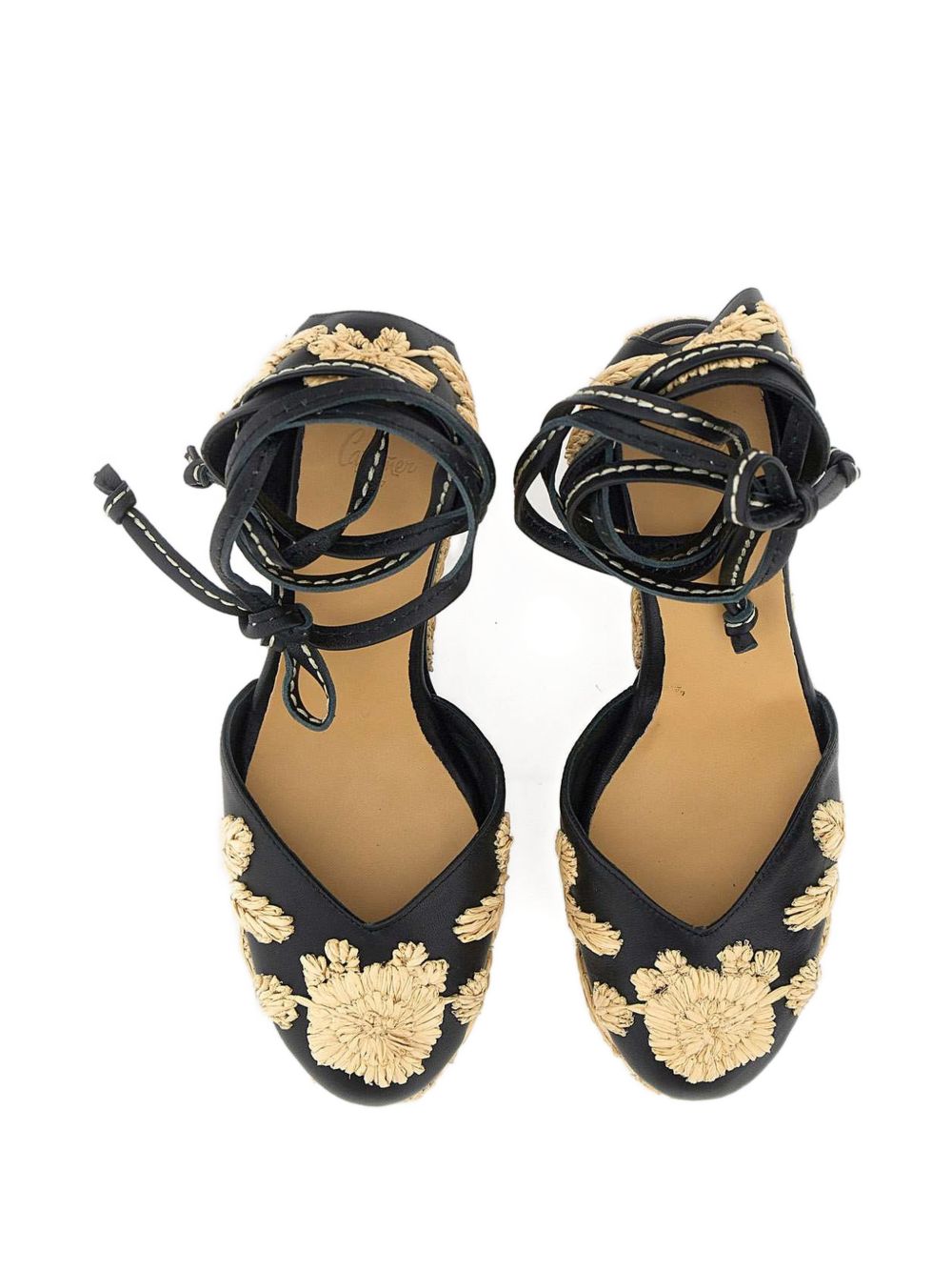 Espadrilles Carmela con ricamo a fiori in nero Castañer - donna 