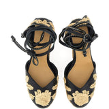 Espadrilles Carmela con ricamo a fiori in nero Castañer - donna 