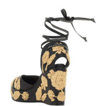 Espadrilles Carmela con ricamo a fiori in nero Castañer - donna 