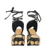 Espadrilles Carmela con ricamo a fiori in nero Castañer - donna 