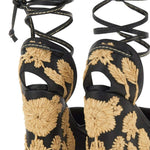 Espadrilles Carmela con ricamo a fiori in nero Castañer - donna 