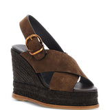 Sandali Bettina con fibbia in marrone Castañer - donna 