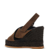 Sandali Bettina con fibbia in marrone Castañer - donna 