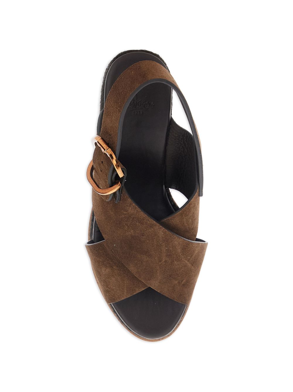 Sandali Bettina con fibbia in marrone Castañer - donna 