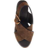 Sandali Bettina con fibbia in marrone Castañer - donna 