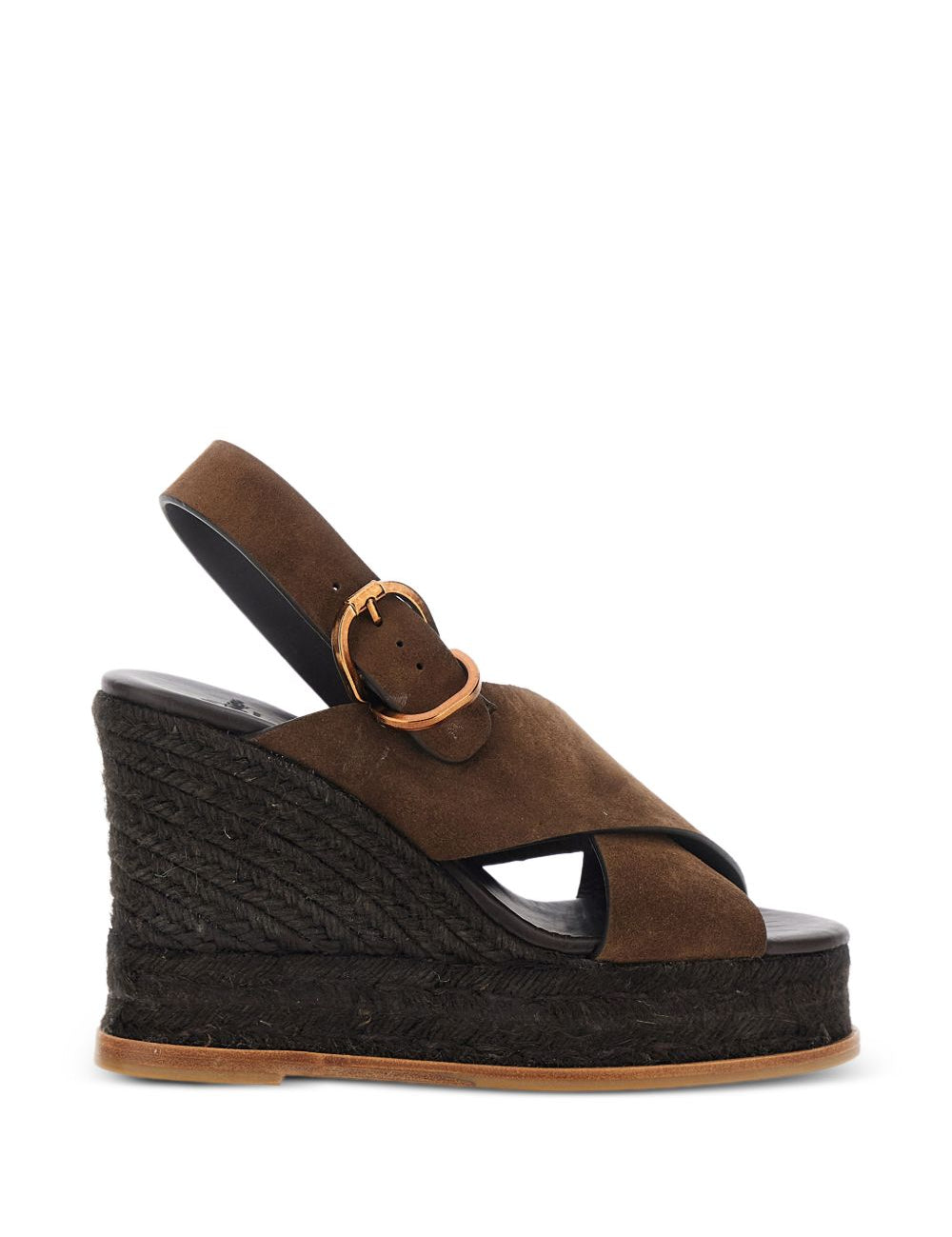 Sandali Bettina con fibbia in marrone Castañer - donna 