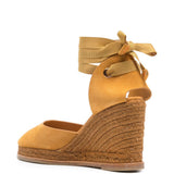 Espadrillas con zeppa in marrone Castañer - donna 